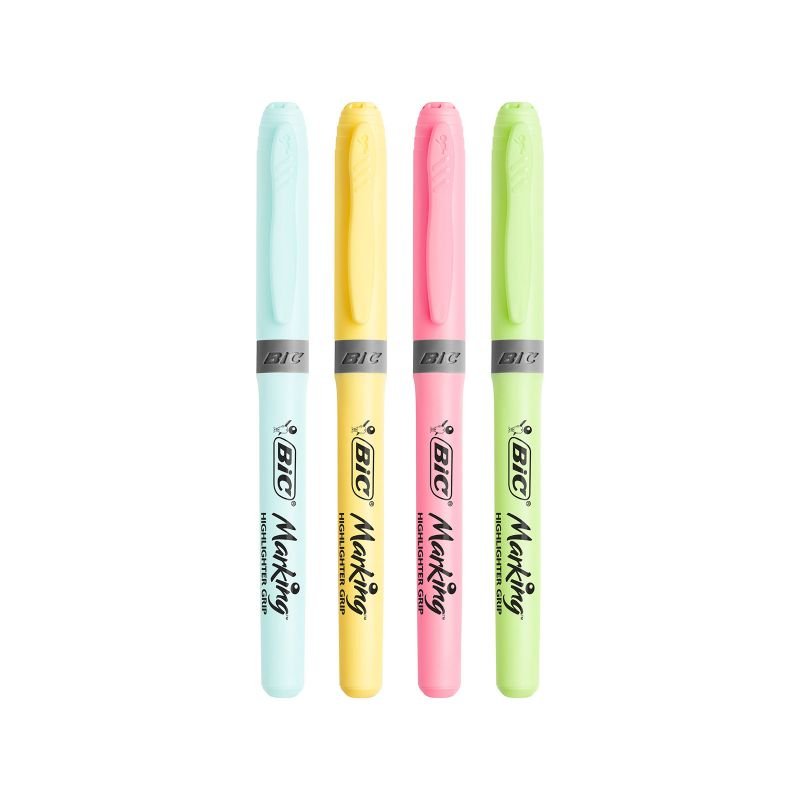 ΜΑΡΚΑΔΟΡΟΙ ΥΠΟΓΡΑΜΜΙΣΗΣ GRIP PASTEL ΣΕ 4 ΧΡΩΜΑΤΑ