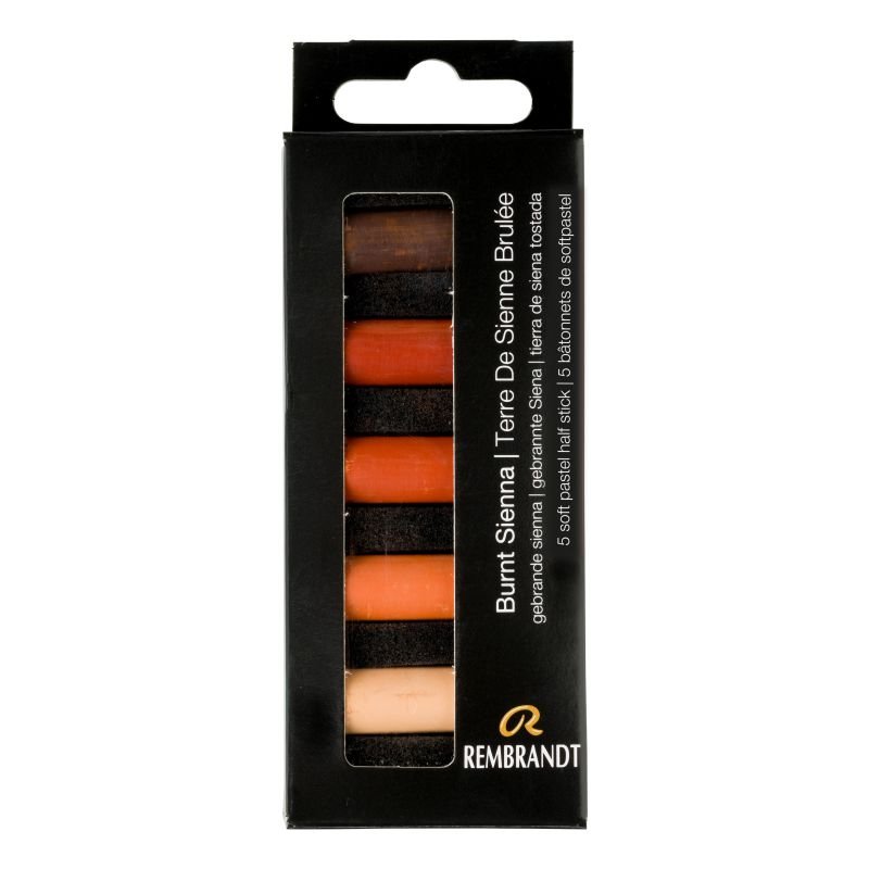 62688-1 REMBRANDT SOFT PASTELS BURNT SIENNA SET 5 ΤΕΜ - Image 1