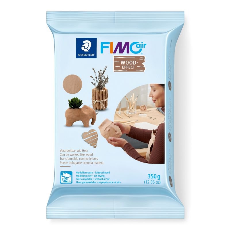 62827-1 ΠΗΛΟΣ STAEDTLER FIMO AIR WOOD EFFECT ΞΥΛΟΠΗΛΟΣ Sandstone 350gr 8150-W7 - Image 1