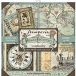 ΜΠΛΟΚ SCRAPBOOKING STAMPERIA 30,5Χ30,5CM 22Φ DOUBLE FACE - VOYAGES FANTASTIQUES