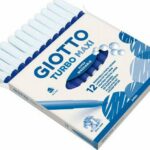 ΜΑΡΚΑΔΟΡΟΙ ΖΩΓΡΑΦΙΚΗΣ ΧΟΝΔΡΟΙ ΜΠΛΕ 12ΤΕΜ GIOTTO TURBO MAXI ΠΛΕΝΟΜΕΝΟΙ