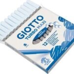 ΜΑΡΚΑΔΟΡΟΙ ΖΩΓΡΑΦΙΚΗΣ ΧΟΝΔΡΟΙ ΓΚΡΙ 12ΤΕΜ GIOTTO TURBO MAXI ΠΛΕΝΟΜΕΝΟΙ