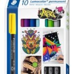 ΣΕΤ ΜΑΡΚΑΔΟΡΟΙ M ΑΝΕΞΙΤΗΛΟΙ LUMOCOLOR STAEDTLER 10 ΧΡΩΜΑΤΑ