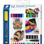 ΣΕΤ ΜΑΡΚΑΔΟΡΟΙ ΑΝΕΞΙΤΗΛΟΙ Μ LUMOCOLOR STAEDTLER 14 ΧΡΩΜΑΤΑ