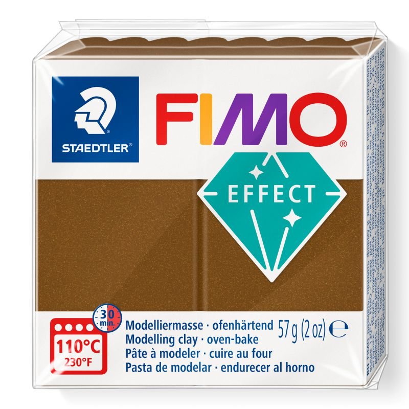 STAEDTLER ΠΗΛΟΣ FIMO EFFECT 8010-71 Metallic Antique Bronze 57g