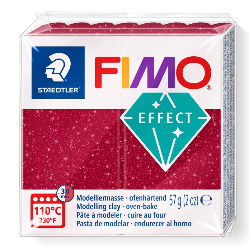63724-1 STAEDTLER ΠΗΛΟΣ FIMO EFFECT 8010-202 Galaxy Red 57g - Image 1