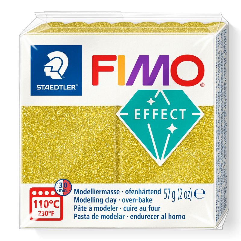 STAEDTLER ΠΗΛΟΣ FIMO EFFECT 8010-112 Glitter Gold 57g