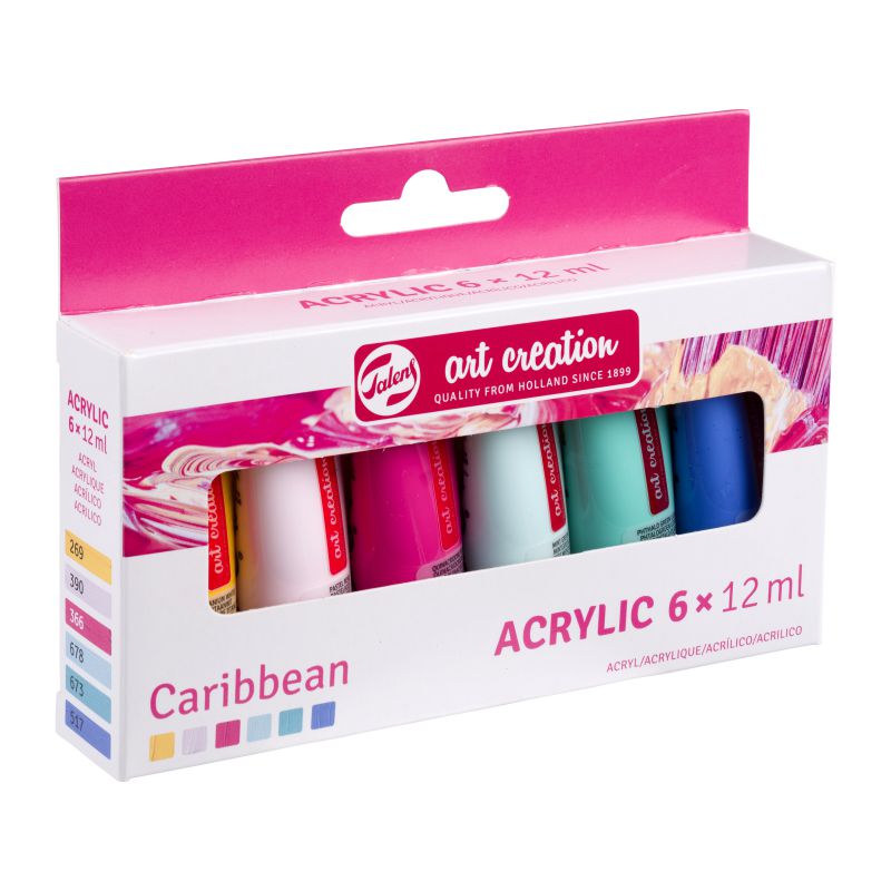 63771-1 ΣΕΤ ΑΚΡΥΛΙΚΑ ART CREATION 6x12ml Caribbean set - Image 1