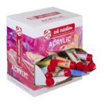 ΒΙΤΡΙΝΑ ΑΚΡΥΛΙΚΑ ART CREATION 100ΤΕΜ ΤΩΝ 12ml Pastel ΣΕ ΔΙΑΦΑΝΟ ΠΛΑΣΤΙΚΟ ΣΩΛΗΝΑ