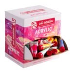ΒΙΤΡΙΝΑ ΑΚΡΥΛΙΚΑ ARTCREATION 100ΤΕΜ ΤΩΝ 12ml Caribbean ΣΕ ΔΙΑΦΑΝΟ ΠΛΑΣΤΙΚΟ ΣΩΛΗΝΑ