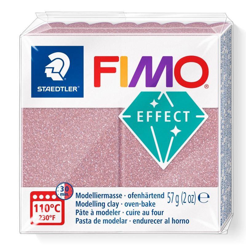 STAEDTLER ΠΗΛΟΣ FIMO ΕFFECT 8010-212 Glitter Rose Gold 57g