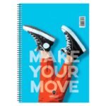 ΤΕΤΡΑΔΙΟ ΣΠΙΡΑΛ "MAKE YOUR MOVE" 21x29/120ΣΕΛ-2 ΘΕΜΑΤΑ (ΣΥΣΚ-10ΤΕΜ)