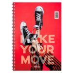 ΤΕΤΡΑΔΙΟ ΣΠΙΡΑΛ "MAKE YOUR MOVE" 21x29/120ΣΕΛ-2 ΘΕΜΑΤΑ (ΣΥΣΚ-10ΤΕΜ) - Image 2