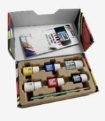 ΣΕΤ ΧΡΩΜΑΤΑ ΓΙΑ ΔΕΡΜΑ 5x20ml + Primer και πινέλο SETACOLOR LEATHER  PEBEO - Image 3
