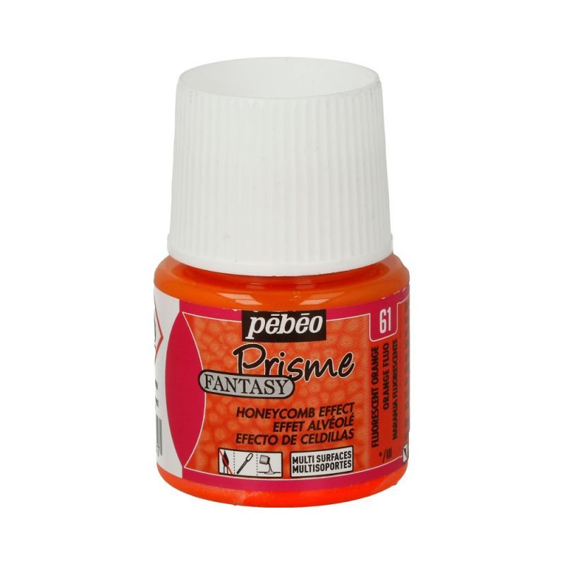 64445-1 ΣΜΑΛΤΟ (ENAMEL) FANTASY PRISME Fluo Orange 45ml PEBEO - Image 1