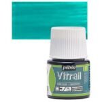 ΣΜΑΛΤΟ (ENAMEL) VITRAIL Turquoise Blue 45ml TRANSPARENT PEBEO