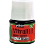 ΣΜΑΛΤΟ (ENAMEL) VITRAIL Coral Red 45ml TRANSPARENT PEBEO