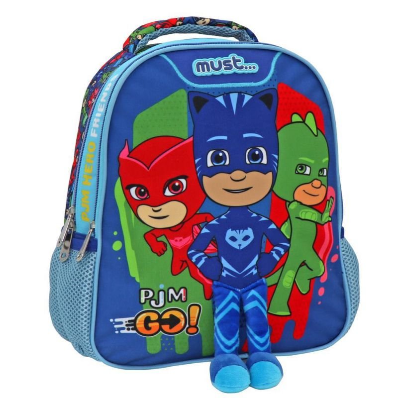 64590-1 ΤΣΑΝΤΑ ΠΛΑΤΗΣ ΝΗΠΙΟΥ "PJ MASKS GO" 2 ΘΗΚΕΣ MUST - Image 1