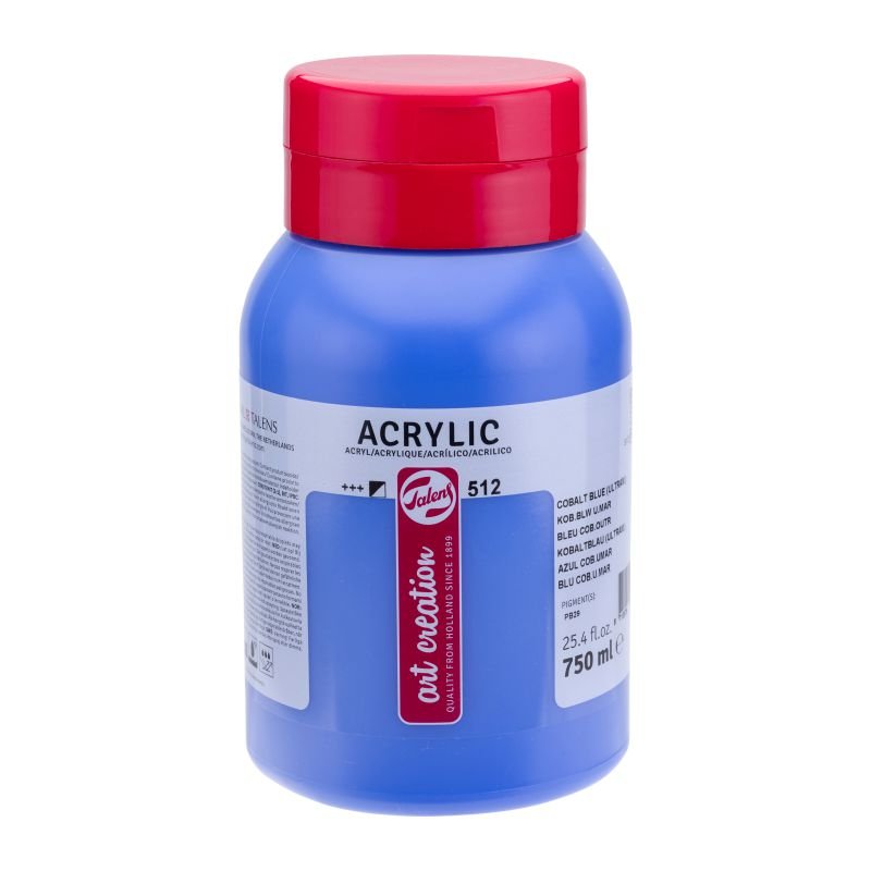 64752-1 ΑΚΡΥΛΙΚΟ ΧΡΩΜΑ ART CREATION 750ml 512 Cobalt Blue (Ultramarine) - Image 1