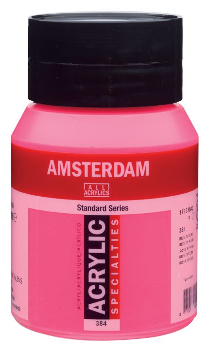 64860-1 ΑΚΡΥΛΙΚΟ AMSTERDAM 500ml No.384 Reflex Rose - Image 1