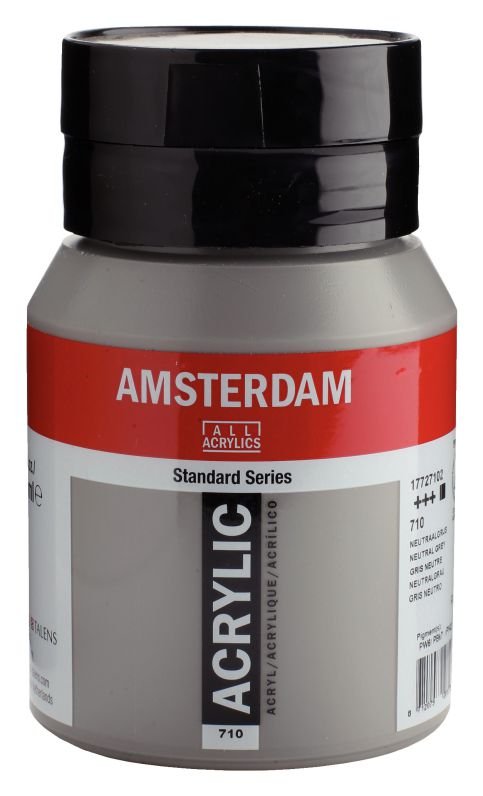 64886-1 ΑΚΡΥΛΙΚΟ AMSTERDAM 500ml No.710 Neutral Grey - Image 1