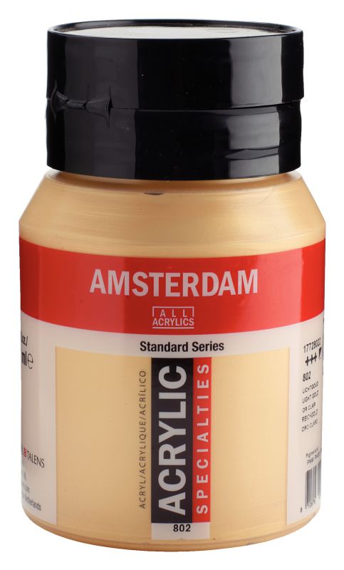 64889-1 ΑΚΡΥΛΙΚΟ AMSTERDAM 500ml No.802 Light Gold - Image 1