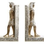 ΒΙΒΛΙΟΣΤΑΤΕΣ  SET 2 RESIN 10,5X7,5X20 EGYPTIAN GOLDEN