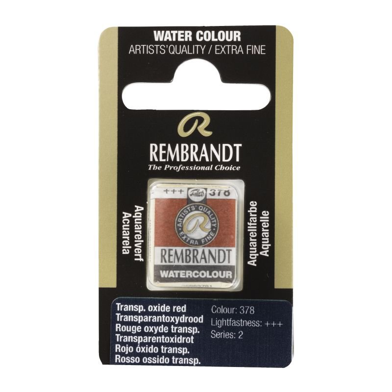 ΠΑΣΤΙΛΙΕΣ ΑΚΟΥΑΡΕΛΑΣ REMBRANDT S1 378 Transparent Oxide Red