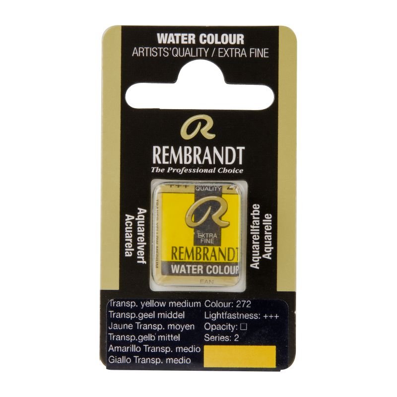 65887-1 ΠΑΣΤΙΛΙΕΣ ΑΚΟΥΑΡΕΛΑΣ REMBRANDT S1 272 Transparent Yellow Medium - Image 1