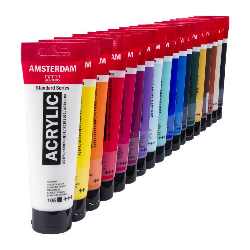 66110-1 ΣΕΤ ΑΚΡΥΛΙΚΑ AMSTERDAM 18TEMx120ml Value Pack - Image 1
