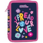 ΣΧΟΛΙΚΗ ΚΑΣΕΤΙΝΑ ΔΙΠΛΗ ΓΕΜΑΤΗ "SPREAD YOUR LOVE" MUST
