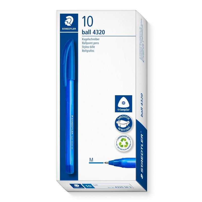 ΣΤΥΛΟ BALLPOINT PEN BALL 4320 M Blue 10ΤΕΜ