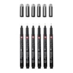 ΜΑΡΚΑΔΟΡΟΣ SAKURA PIGMA MICRON BLACK EDITION FREE CASE SET 6 (005-01-02-03-05-08) - Image 2