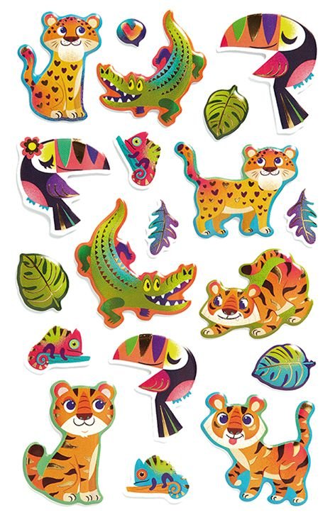 66482-1 ΑΥΤΟΚΟΛΗΤΑ STICKER TIGER - Image 1