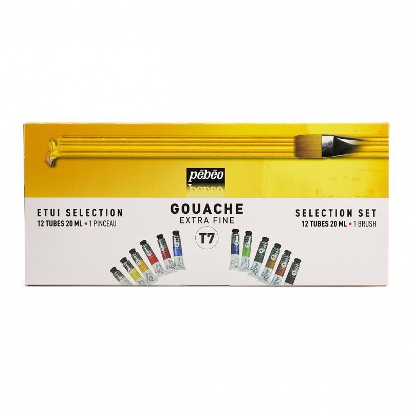 ΣΕΤ GOUACHE Τ7 Extra Fine 12 ΧΡΩΜΑΤΑ x 20ml PEBEO