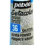 ΠΕΡΙΓΡΑΜΜΑΤΑ ΥΦΑΣΜΑΤΟΣ Silver powder GLITTER EFFECT 20ml SETACOLOR 3D