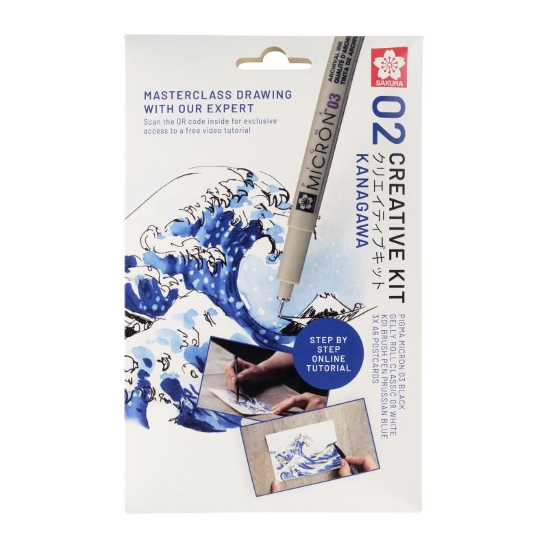 66916-1 SAKURA ART KIT "GREAT WAVE OF KANAGAWA" - Image 1