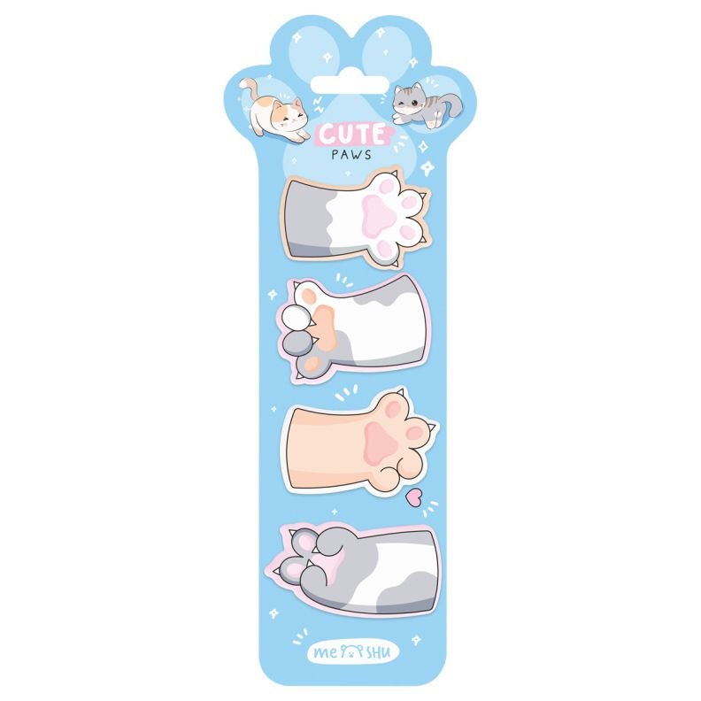 MESHU ΣΕΛΙΔΟΔΕΙΚΤΕΣ ΑΥΤΟΚΟΛΛΗΤΟΙ "CUTE PAWS" 20ΦΥΛΛΑ BERLINGO
