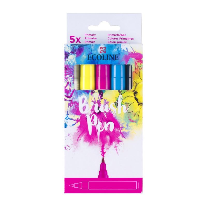 67245-1 ΣΕΤ ECOLINE BRUSHPEN ROYAL TALENS 5ΤΕΜ Primary - Image 1