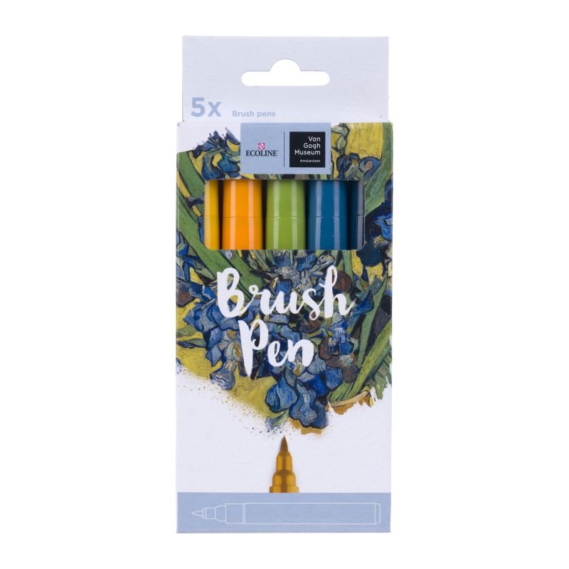 67249-1 ΣΕΤ ECOLINE x VAN GOGH MUSEUM BRUSH PENS ROYAL 5ΤΕΜ - Image 1