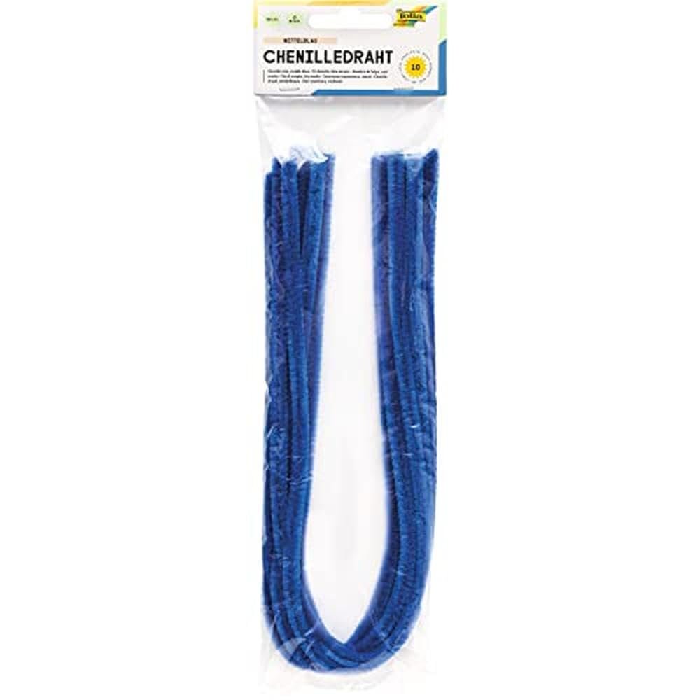 67373-1 ΣΥΡΜΑ ΠΙΠΑΣ 8mm-50cm MIDDLE BLUE 10ΤΕΜ FOLIA - Image 1