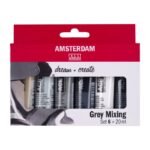 ΣΕΤ ΑΚΡΥΛΙΚΑ AMSTERDAM 6x20ml Grey Mixing