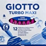 ΜΑΡΚΑΔΟΡΟΙ ΖΩΓΡΑΦΙΚΗΣ ΧΟΝΔΡΟΙ MAGENTA 12ΤΕΜ GIOTTO TURBO MAXI ΠΛΕΝΟΜΕΝΟΙ