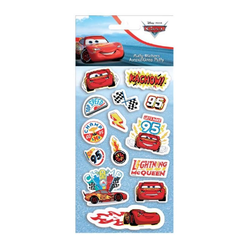 67831-1 ΑΥΤΟΚΟΛΛΗΤΑ PUFFY "CARS" 10x22cm - Image 1