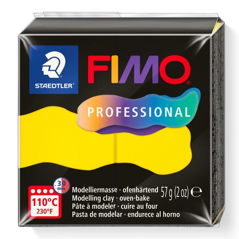 STAEDTLER ΠΗΛΟΣ FIMO PROFESSIONAL 8040-100 True Yellow 57g