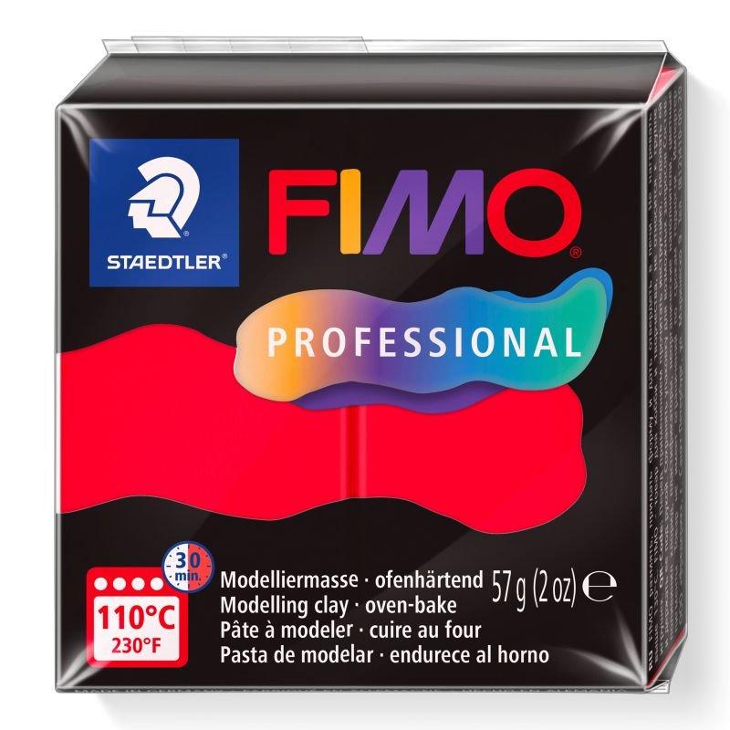 STAEDTLER ΠΗΛΟΣ FIMO PROFESSIONAL 8040-200 True Red 57g