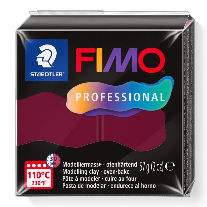67862-1 STAEDTLER ΠΗΛΟΣ FIMO PROFESSIONAL 8040-23 Bordeaux 57g - Image 1