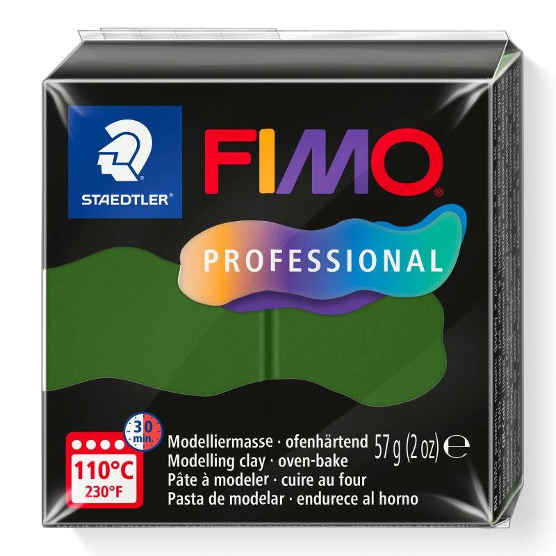 67864-1 STAEDTLER ΠΗΛΟΣ FIMO PROFESSIONAL 8040-57 Leaf Green 57g - Image 1