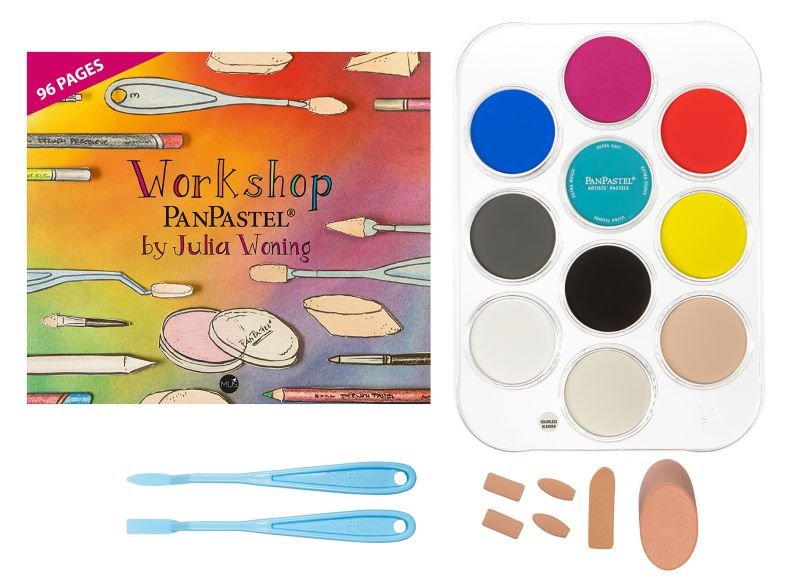 67875-1 10 - JULIA WONING WITH BOOK, SOFFT TOOLS AND PALETTE TRAY SE PANPASTEL - Image 1