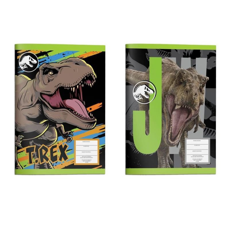 ΤΕΤΡΑΔΙΟ "JURASSIC" 17x25 40 ΦΥΛΛΑ 2 ΣΧΕΔΙΑ